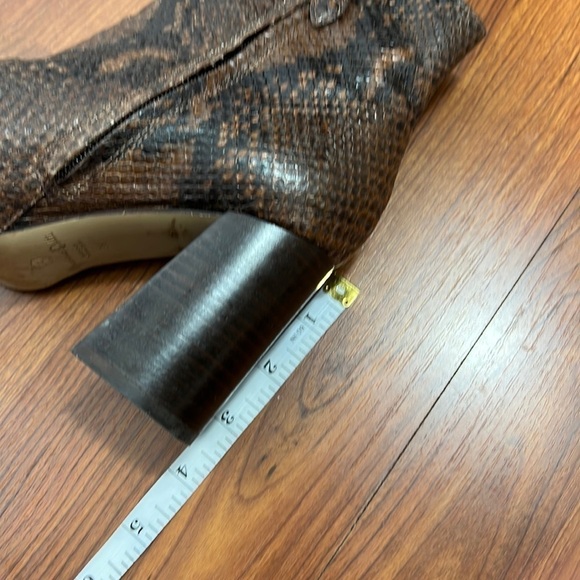 Massimo Dutti Snake Print Ankle Boots Sz 36 / US 6 - Picture 6 of 7